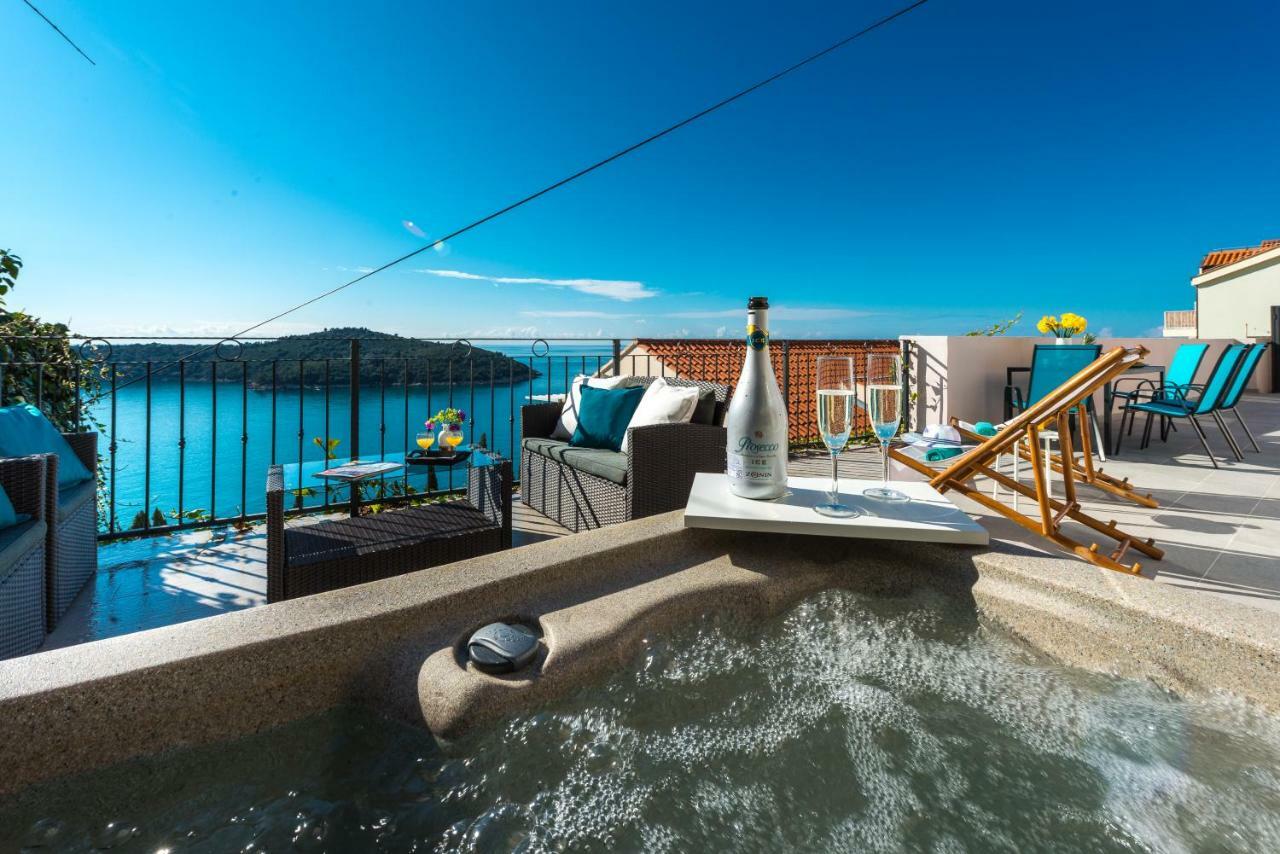 Sunshine Apartment With Hot Tub Дубровник Экстерьер фото